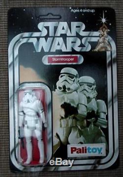 12 back STAR WARS Stormtrooper Palitoy figure 1977 near mint unpunched vintage