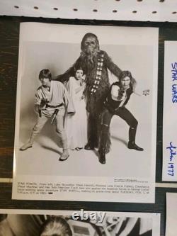 17 vintage original and later Star Wars, Empire & Jedi Press Publicity Photos