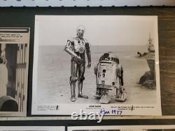 17 vintage original and later Star Wars, Empire & Jedi Press Publicity Photos