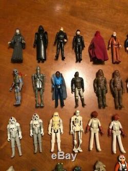 1977-1984 Hasbro Star Wars 3 3/4 Action Figure Lot of 40+ plus Weapons! Vintage