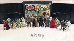 1977-1984 VINTAGE STAR WARS 23/24 ACTION FIGURES With Carrying Case Collection