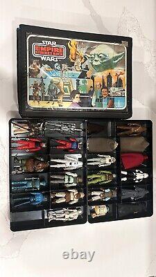 1977-1984 VINTAGE STAR WARS 23/24 ACTION FIGURES With Carrying Case Collection