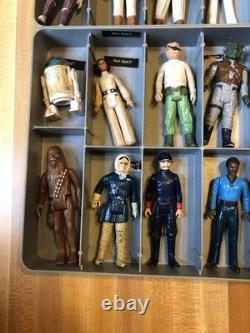 1977-1984 Vintage Star Wars 24 Different Action Figures W Carrying Case Original