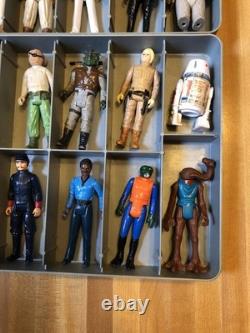 1977-1984 Vintage Star Wars 24 Different Action Figures W Carrying Case Original