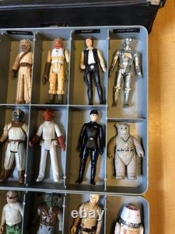 1977-1984 Vintage Star Wars 24 Different Action Figures W Carrying Case Original