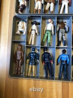 1977-1984 Vintage Star Wars 24 Different Action Figures W Carrying Case Original