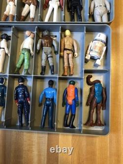 1977-1984 Vintage Star Wars 24 Different Action Figures W Carrying Case Original