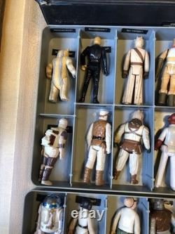 1977-1984 Vintage Star Wars 24 Different Action Figures W Carrying Case Original