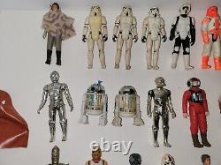 1977 1984 Vintage Star Wars Action Figures Kenner (Lot of 38)