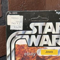 1977 Jawa Star Wars Action Figure With Cardback & Bubble Vintage Kenner Unpunched