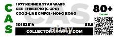 1977 Kenner Star Wars C-3PO HK Graded 80+ loose vintage CAS