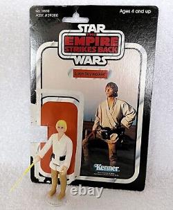 1977 Luke Skywalker. Card Back. Double Telescoping. Vintage Kenner Star Wars