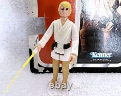 1977 Luke Skywalker. Card Back. Double Telescoping. Vintage Kenner Star Wars