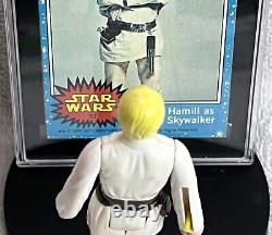 1977 Luke Skywalker. Double Telescoping & Sgc 4 Card. Vintage Kenner Star Wars