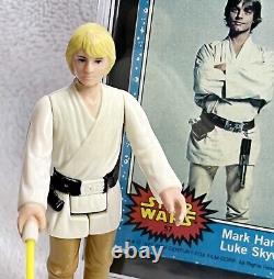 1977 Luke Skywalker. Double Telescoping & Sgc Card. Vintage Kenner Star Wars