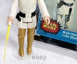 1977 Luke Skywalker. Double Telescoping & Sgc Card. Vintage Kenner Star Wars