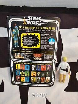 1977 Luke Skywalker Farmboy 20 Back STAR WARS Vintage Card Back COMPLETE Nice