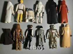 1977 Vintage Star Wars Kenner First 12 Figures Complete Original Weapons