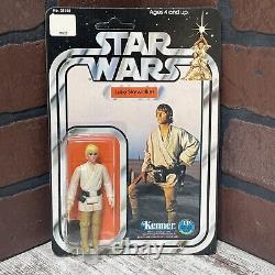 1977 Vtg STAR WARS 12 Back LUKE SKYWALKER Complete Bubble Card UNPUNCHED