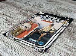 1977 Vtg STAR WARS 12 Back LUKE SKYWALKER Complete Bubble Card UNPUNCHED
