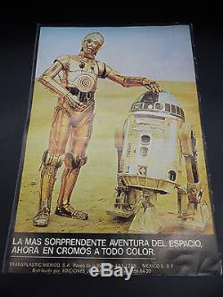 1977 vintage Mexican Star Wars STICKER ALBUM complete FULL Transplastic Mexico