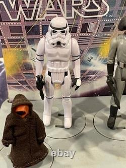 1978 KENNER STAR WARS FIRST 12 MAIL-AWAY DISPLAY STAND wRETRO COLLECTION FIGURES