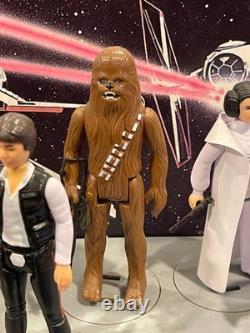 1978 KENNER STAR WARS FIRST 12 MAIL-AWAY DISPLAY STAND wRETRO COLLECTION FIGURES