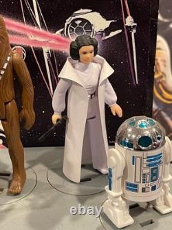 1978 KENNER STAR WARS FIRST 12 MAIL-AWAY DISPLAY STAND wRETRO COLLECTION FIGURES