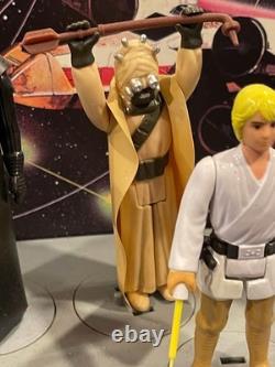 1978 KENNER STAR WARS FIRST 12 MAIL-AWAY DISPLAY STAND wRETRO COLLECTION FIGURES