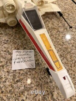 1978 Kenner Star Wars X-wing Fighter / Vintage / Complete / Working (#32)