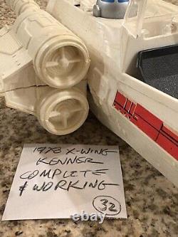 1978 Kenner Star Wars X-wing Fighter / Vintage / Complete / Working (#32)