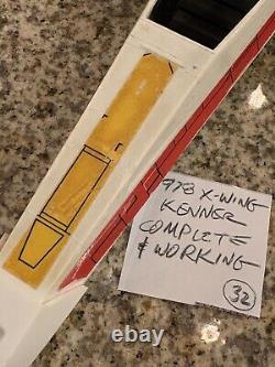 1978 Kenner Star Wars X-wing Fighter / Vintage / Complete / Working (#32)