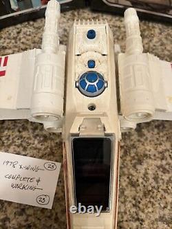 1978 Kenner Star Wars X-wing Fighter Vintage Complete Working! Gmfgi #23