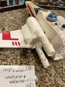 1978 Kenner Star Wars X-wing Fighter Vintage Complete Working! Gmfgi #23