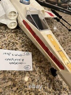 1978 Kenner Star Wars X-wing Fighter Vintage Complete Working! Gmfgi #23