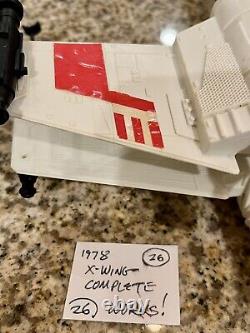 1978 Kenner Star Wars X-wing Fighter Vintage Complete Working! Gmfgi #26