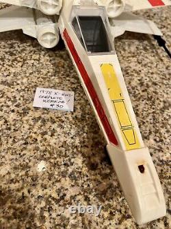 1978 Kenner Star Wars X-wing Fighter Vintage Complete Working! Gmfgi #30