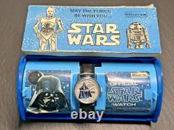 1978 Original Package Vintage Star Wars Darth Vader Watch By Bradley Time I653