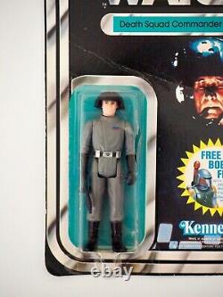 1978 Star Wars Death Squad Commander Vintage Kenner Action Figure MOC, 20 Back