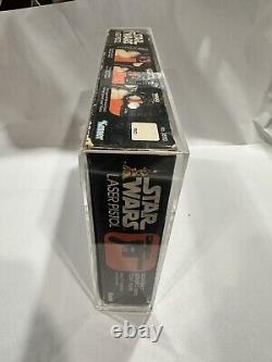 1978 Star Wars Han Solo Vintage Laser Blaster Pistol Toy Kenner Acrylic Cased