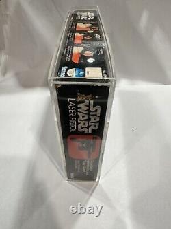 1978 Star Wars Han Solo Vintage Laser Blaster Pistol Toy Kenner Acrylic Cased
