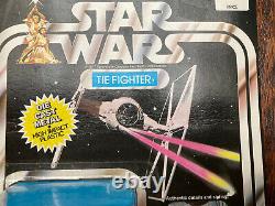 1978 Star Wars vintage Kenner diecast Tie Fighter Carded. Cracked