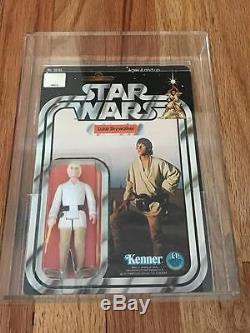 1978 Vintage Star Wars 12 Back B Luke Skywalker Afa 80 Moc S/n 11154506