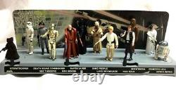 1978 Vintage Star Wars 12 Back Complete Figure Set Mail Display Stand Leia Luke