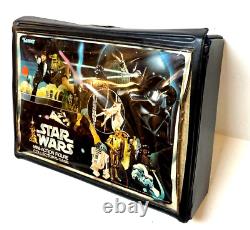 1978 Vintage Star Wars Mini Action Figure Collectors Case WithTrays Labels Inserts