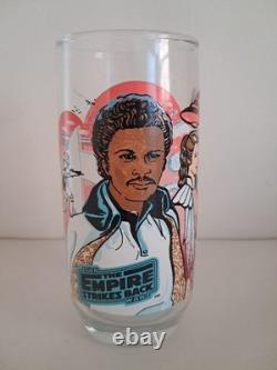 1980 Star Wars Burger King Empire Strikes Back Glasses Set Vintage Lot 6