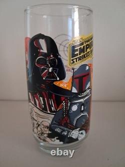 1980 Star Wars Burger King Empire Strikes Back Glasses Set Vintage Lot 6
