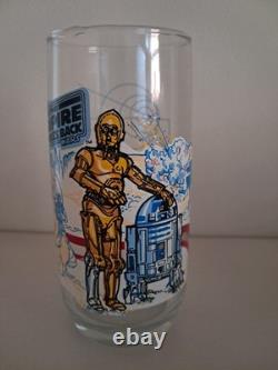 1980 Star Wars Burger King Empire Strikes Back Glasses Set Vintage Lot 6