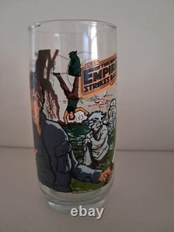 1980 Star Wars Burger King Empire Strikes Back Glasses Set Vintage Lot 6
