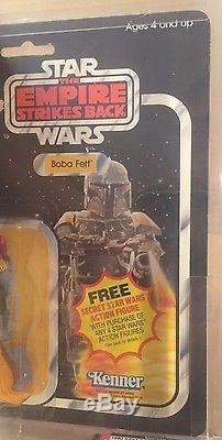 1980 Vintage Kenner Star Wars ESB21A 21-Back Boba Fett AFA75-A Secret Offer